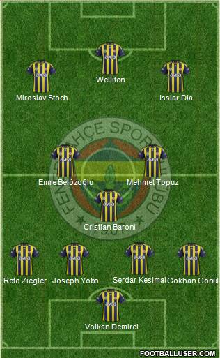 Fenerbahçe SK Formation 2011