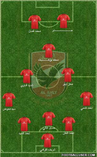 Al-Ahly Sporting Club Formation 2011