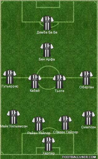 Newcastle United Formation 2011