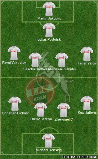 1.FC Köln Formation 2011