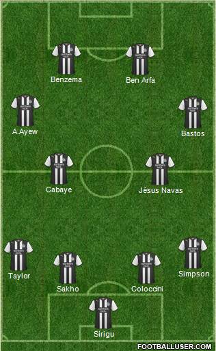 Newcastle United Formation 2011