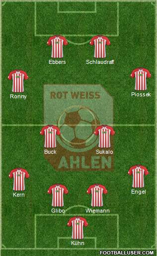 Rot Weiss Ahlen Formation 2011