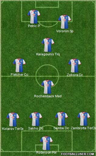 Blackburn Rovers Formation 2011