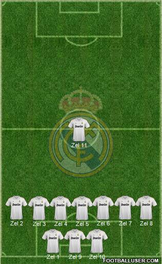 Real Madrid C.F. Formation 2011