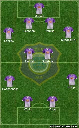 FC Erzgebirge Aue Formation 2011