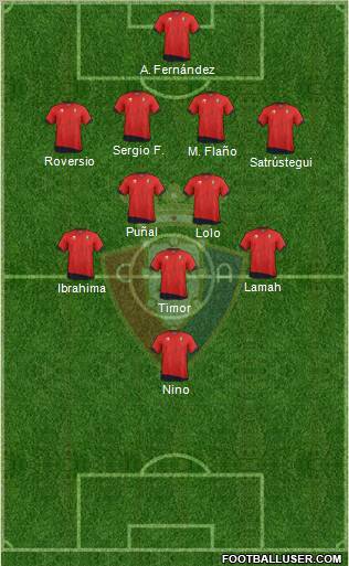 C. At. Osasuna Formation 2011