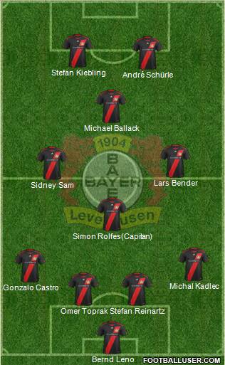 Bayer 04 Leverkusen Formation 2011