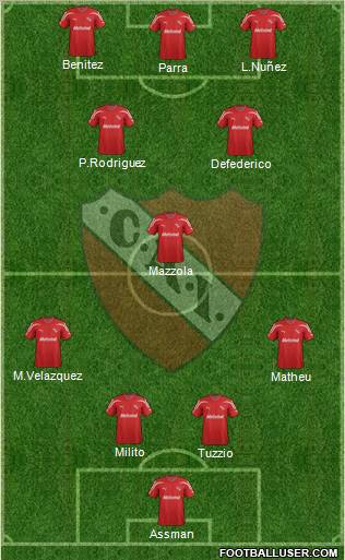 Independiente Formation 2011