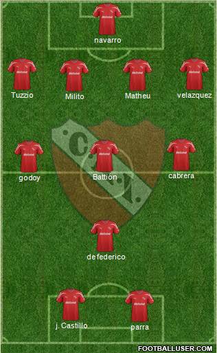 Independiente Formation 2011