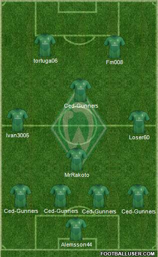 Werder Bremen Formation 2011