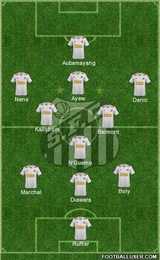 Santos FC Formation 2011