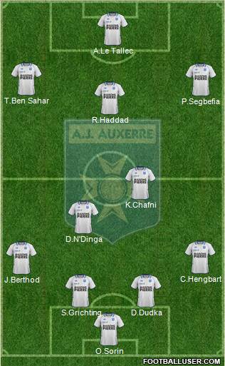 A.J. Auxerre Formation 2011