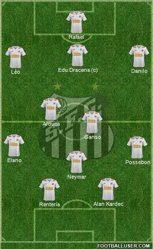 Santos FC Formation 2011