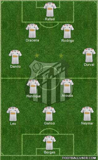 Santos FC Formation 2011