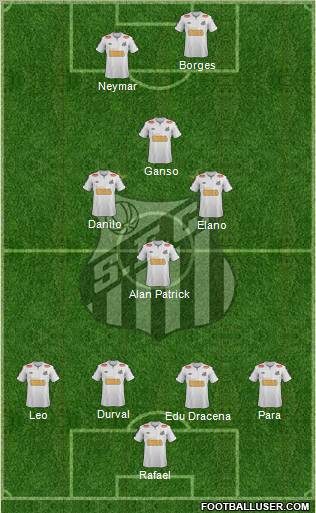 Santos FC Formation 2011