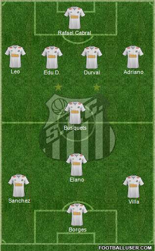 Santos FC Formation 2011