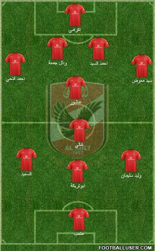 Al-Ahly Sporting Club Formation 2011