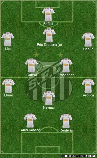 Santos FC Formation 2011