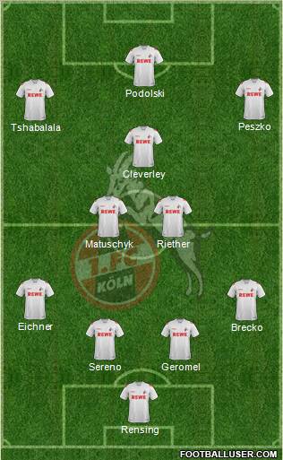 1.FC Köln Formation 2011