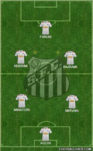 Santos FC Formation 2011