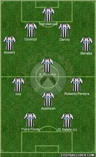 Udinese Formation 2011