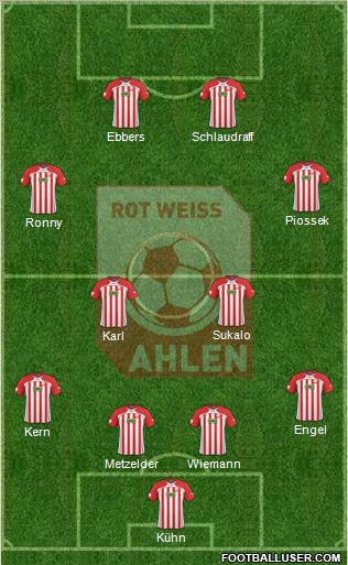 Rot Weiss Ahlen Formation 2011