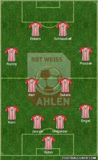 Rot Weiss Ahlen Formation 2011