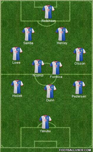 Blackburn Rovers Formation 2011