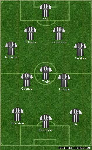 Newcastle United Formation 2011