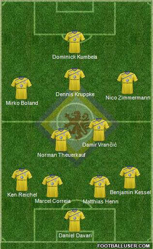 Braunschweiger TSV Eintracht Formation 2011