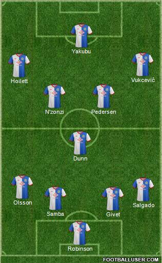 Blackburn Rovers Formation 2011