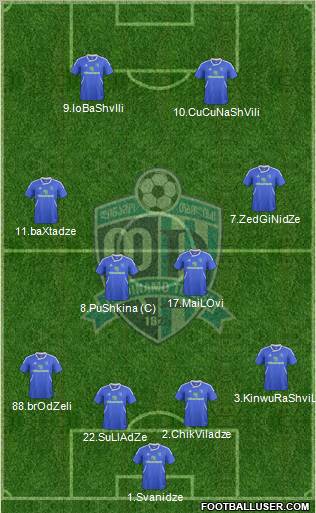 Dinamo Tbilisi Formation 2011