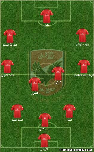 Al-Ahly Sporting Club Formation 2011