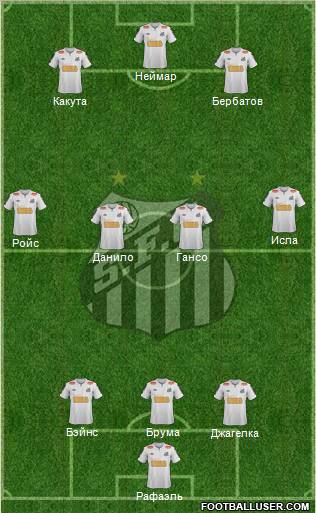 Santos FC Formation 2011