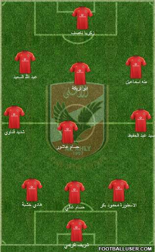 Al-Ahly Sporting Club Formation 2011