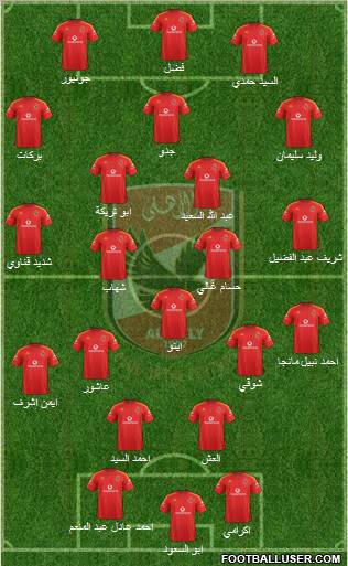 Al-Ahly Sporting Club Formation 2011