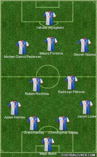 Blackburn Rovers Formation 2011