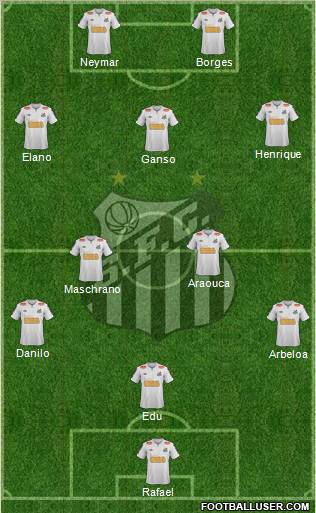 Santos FC Formation 2011