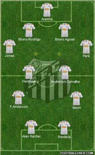 Santos FC Formation 2012