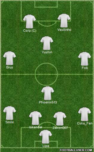 Pro Evolution Soccer Team Formation 2012