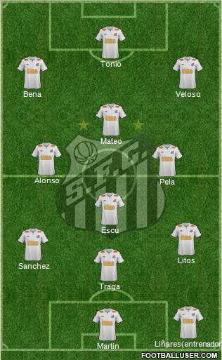 Santos FC Formation 2012