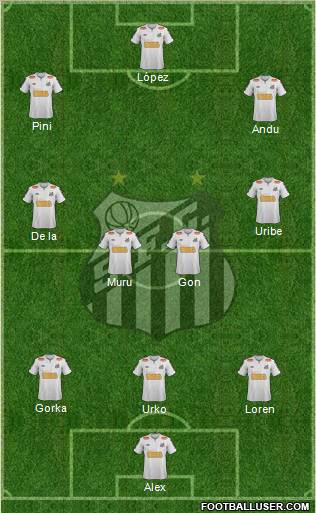 Santos FC Formation 2012