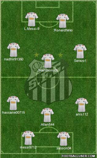 Santos FC Formation 2012