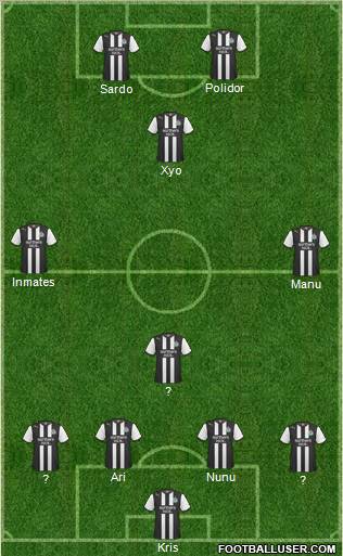 Newcastle United Formation 2012