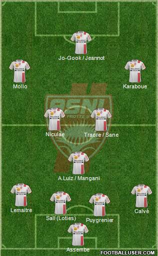 A.S. Nancy Lorraine Formation 2012