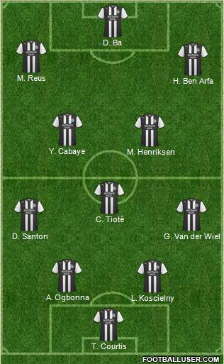 Newcastle United Formation 2012