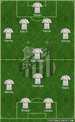 Santos FC Formation 2012