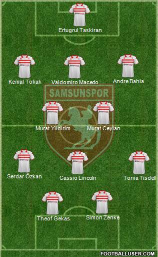 Samsunspor Formation 2012