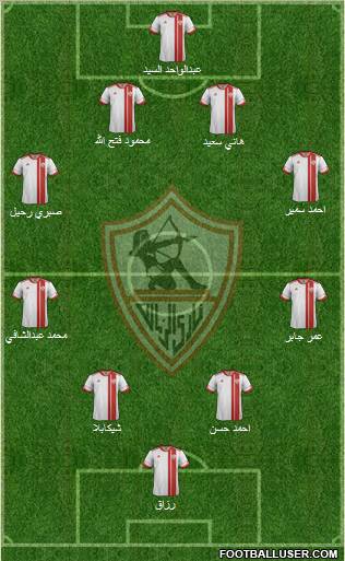 Zamalek Sporting Club Formation 2012