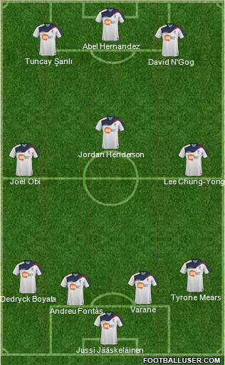 Bolton Wanderers Formation 2012